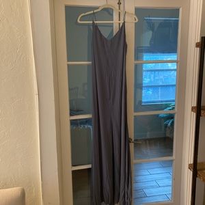 Reformation maxi dress, slate blue